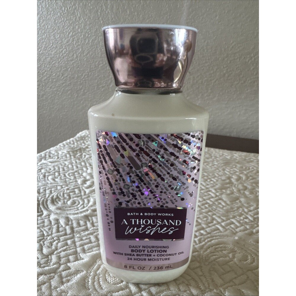 1 BATH & BODY WORKS A THOUSAND WISHES LOTION CREAM HAND LARGE 8OZ SHEA BUTTER